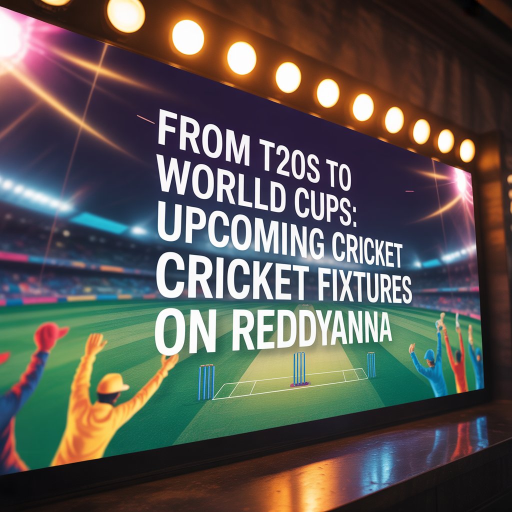 From T20s to World Cups: Upcoming Cricket Fixtures on Reddyanna ?