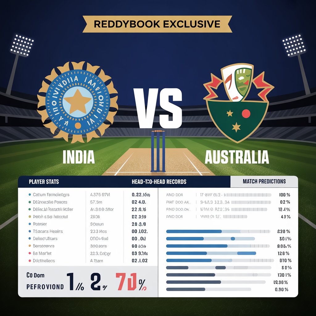 Reddybook Exclusive: Stats, Odds & Predictions for the IND vs AUS ODI Battle ?